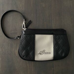 Guess Black and Cream Wristlet